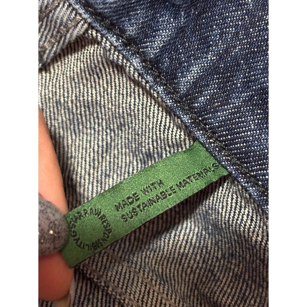 G-Star RAW Deck Ultra High Wide Leg Jeans Dark Indigo Frayed Hem 30/32 D20987 - Picture 6 of 11